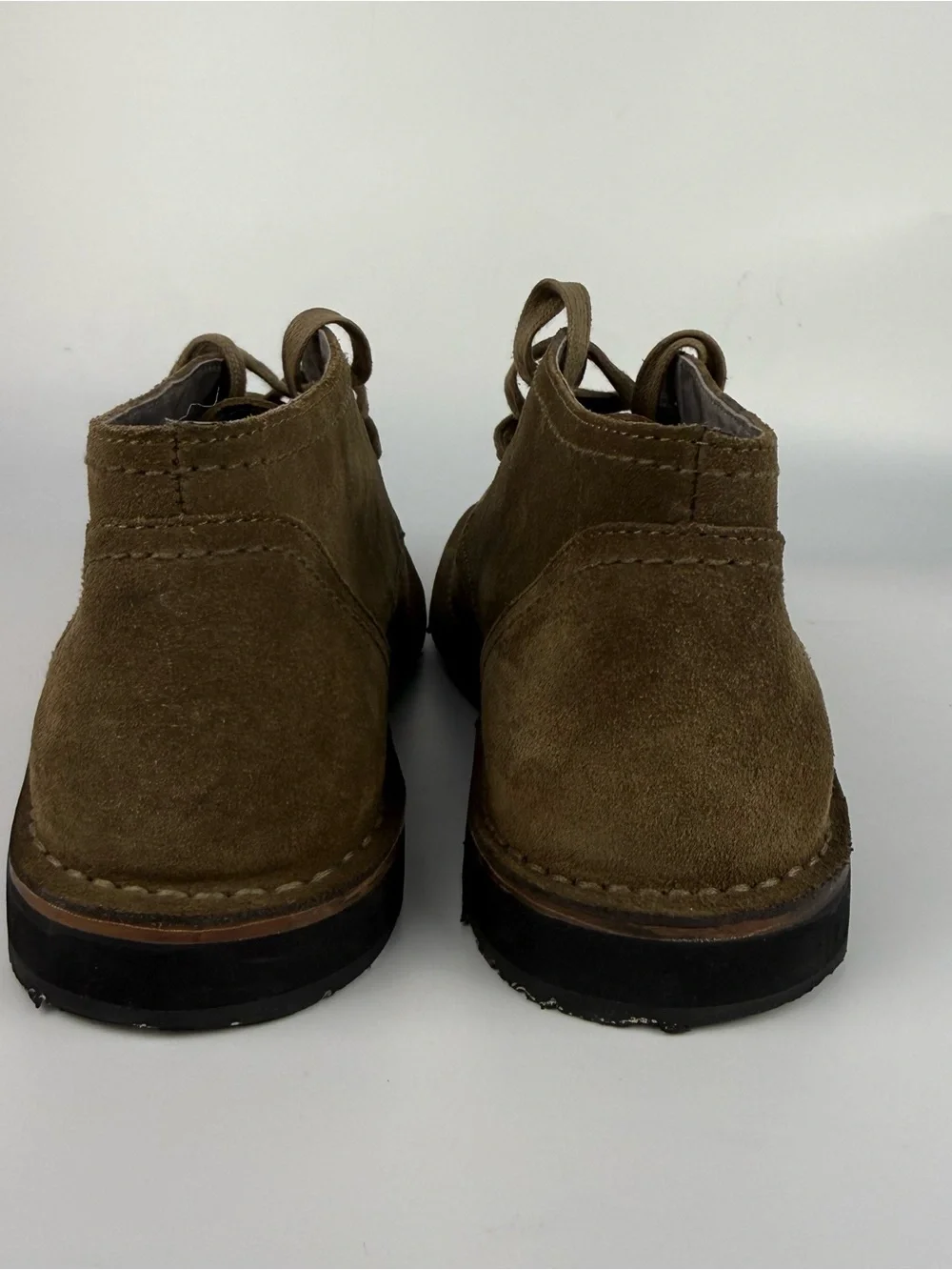 John Varvatos Chukka Ankle Boots Mens Olive/Tan Suede Lace Up Ankle Size 9M